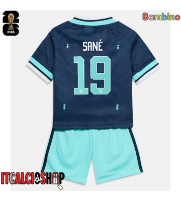 Germania Leroy Sane #19 Seconda Maglia Bambino Mondiali 2026 Manica Corta (+ Pantaloni corti)